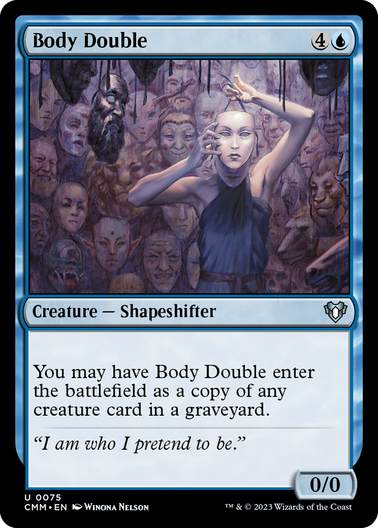 Body Double (CMM-075) [Commander Masters] Foil MTG Single Wizards of the Coast
