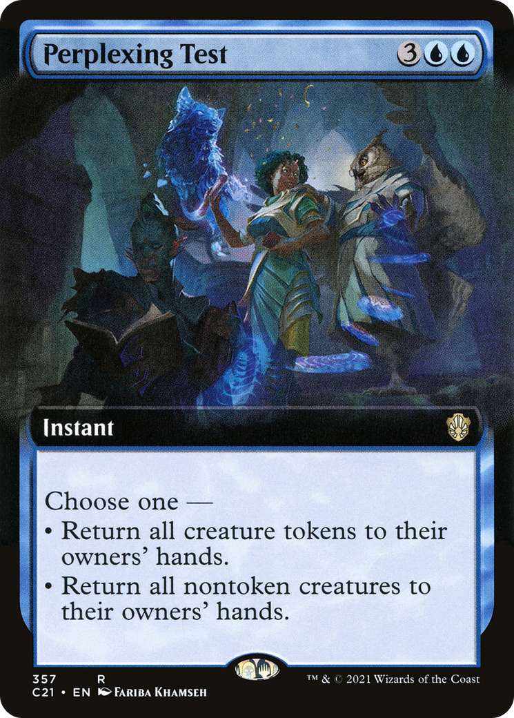 Perplexing Test (C21-357) [Commander 2021] (Extended Art) MTG Single Wizards of the Coast