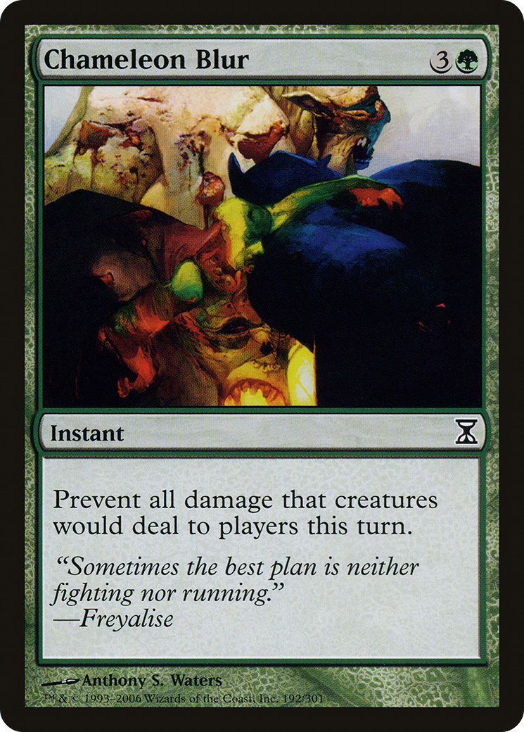 Chameleon Blur (TSP-192) [Time Spiral] Foil MTG Single Wizards of the Coast