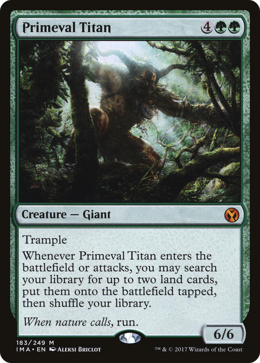 Primeval Titan (IMA-183) [Iconic Masters] Foil MTG Single Wizards of the Coast