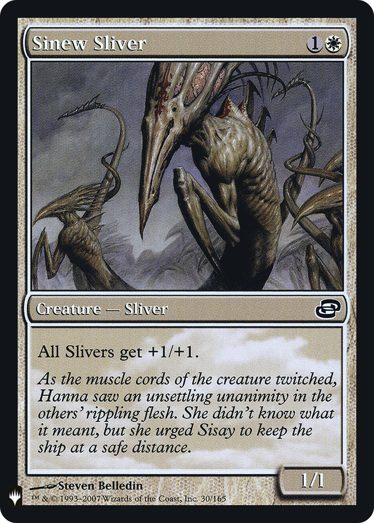 Sinew Sliver (LIST-030) [Mystery Booster] The List (colorshifted) Foil MTG Single Wizards of the Coast