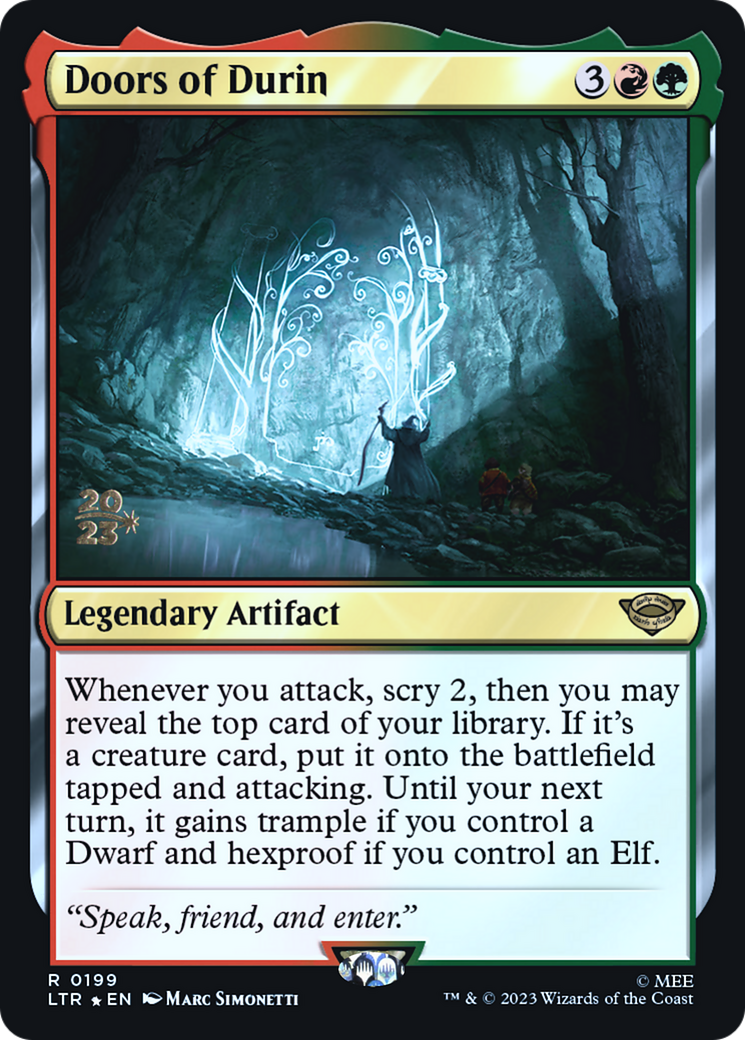 Doors of Durin (PRE-199) [Tales of Middle-earth Promos] Foil MTG Single Wizards of the Coast