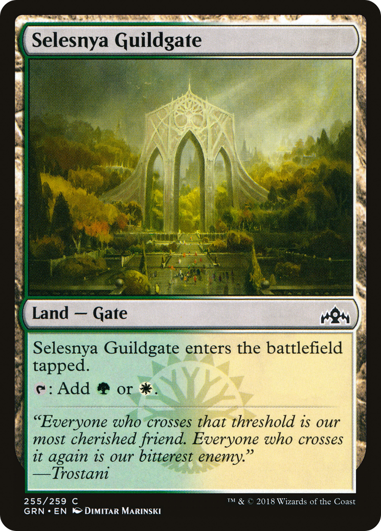 Selesnya Guildgate (GRN-255) [Guilds of Ravnica] Foil MTG Single Wizards of the Coast