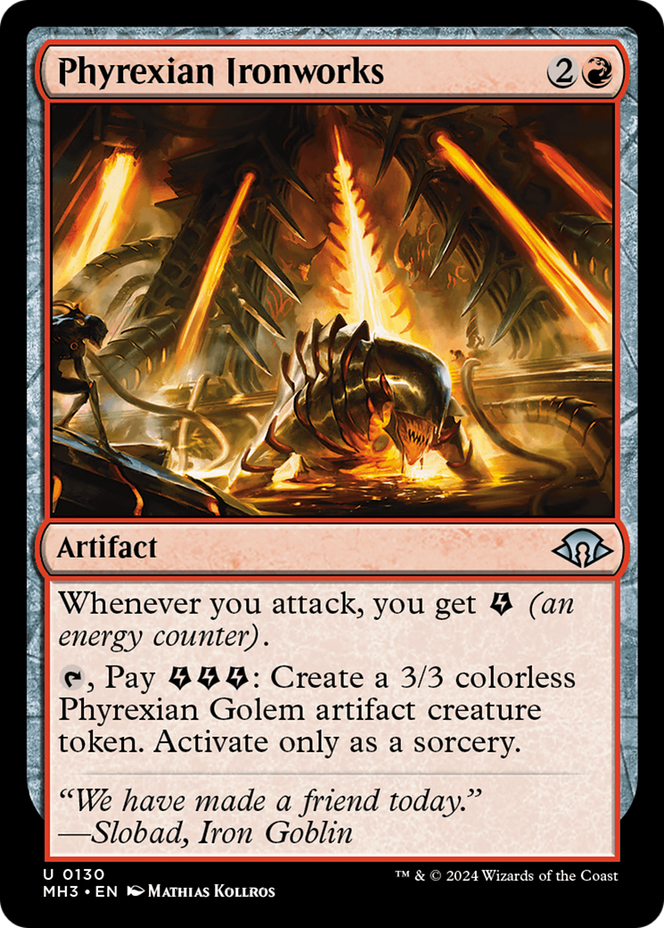 Phyrexian Ironworks (MH3-130) [Modern Horizons 3] Foil MTG Single Modern Horizons 3