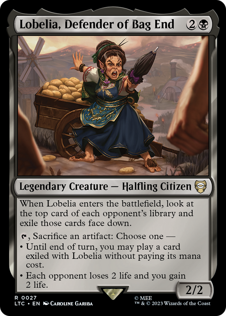 Lobelia, Defender of Bag End (LTC-027) [Tales of Middle-earth Commander] MTG Single Wizards of the Coast