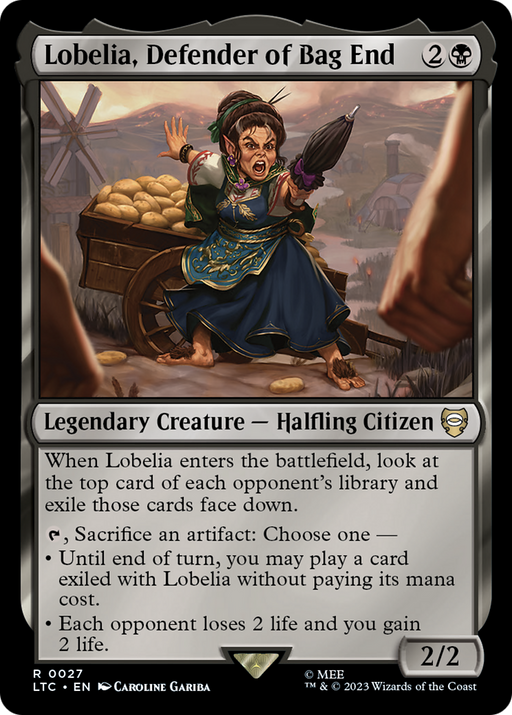 Lobelia, Defender of Bag End (LTC-027) [Tales of Middle-earth Commander] MTG Single Wizards of the Coast