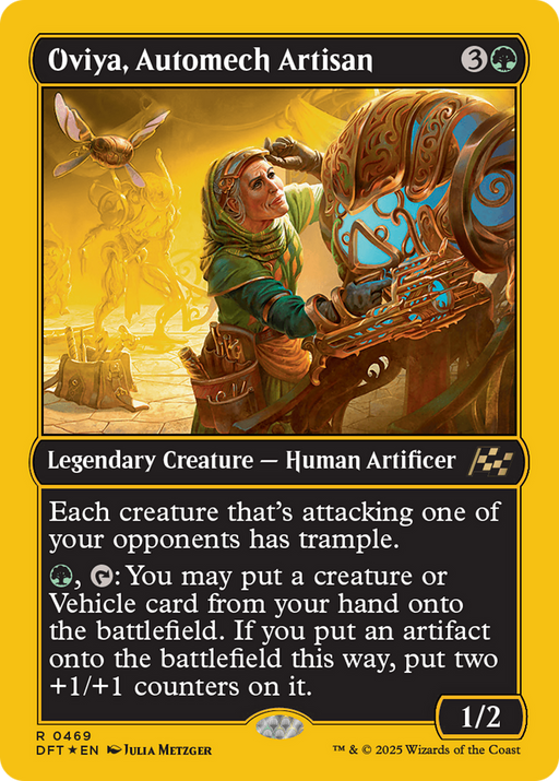 Oviya, Automech Artisan (First-Place Foil) (DFT-469) [Aetherdrift] Foil MTG Single Wizards of the Coast