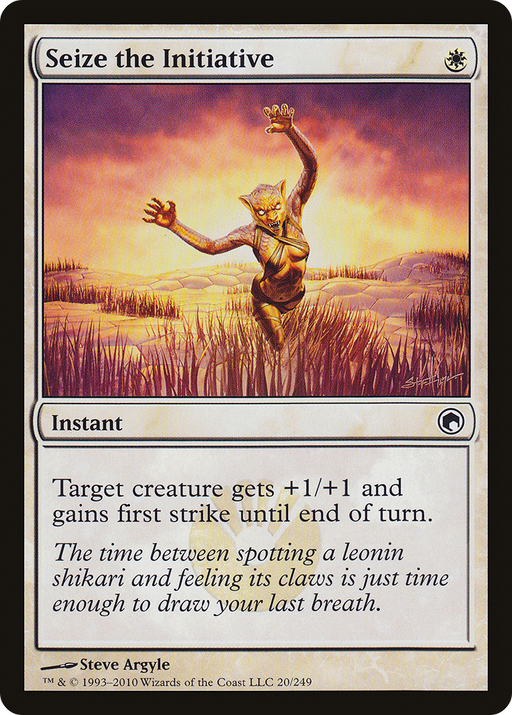 Seize the Initiative (SOM-020) [Scars of Mirrodin] Foil MTG Single Wizards of the Coast