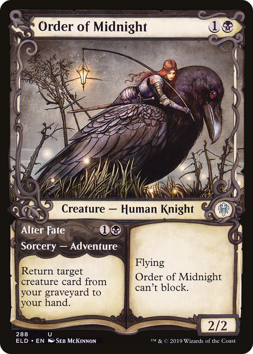 Order of Midnight // Alter Fate (ELD-288) [Throne of Eldraine] (Showcase) Foil MTG Single Wizards of the Coast