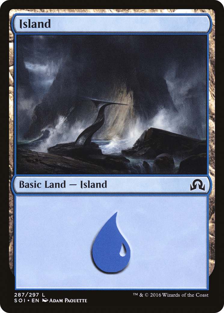 Island (287) (SOI-287) [Shadows over Innistrad] Foil MTG Single Wizards of the Coast