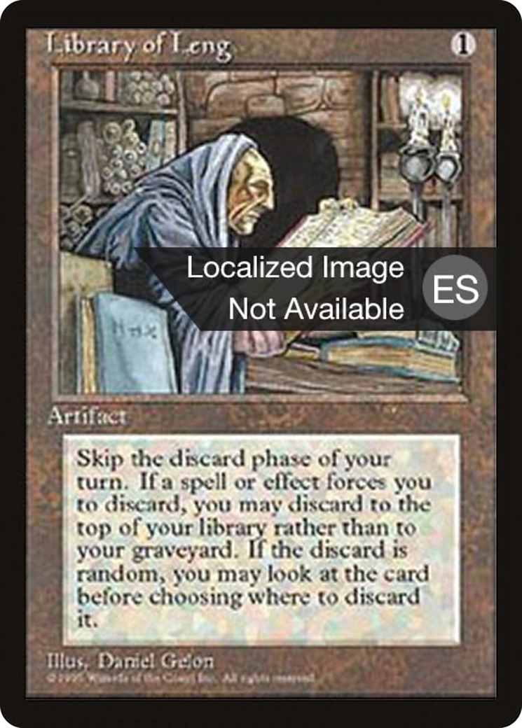 Library of Leng (4BB-333) [Fourth Edition Foreign Black Border] MTG Single Wizards of the Coast