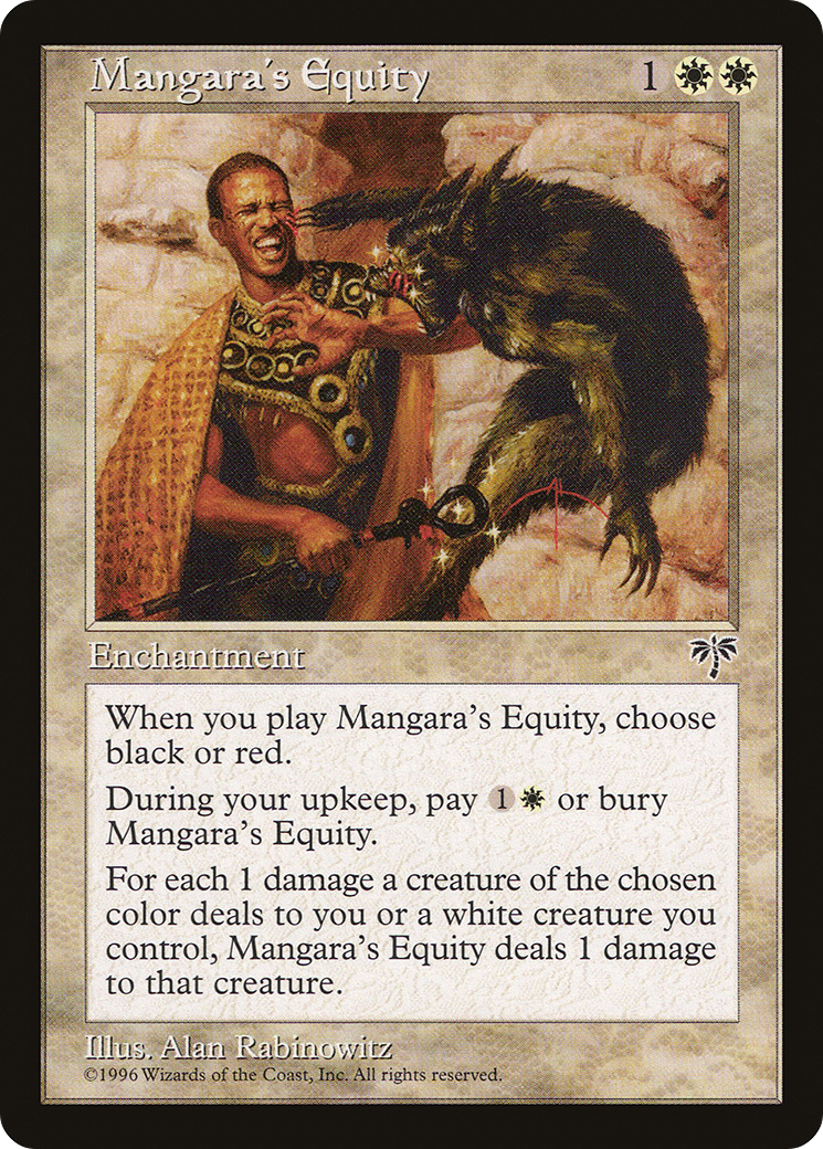 Mangara's Equity (MIR-026) [Mirage] MTG Single Wizards of the Coast