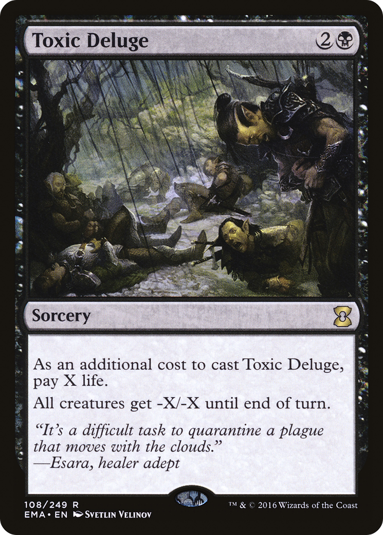 Toxic Deluge (EMA-108) [Eternal Masters] Foil MTG Single Wizards of the Coast