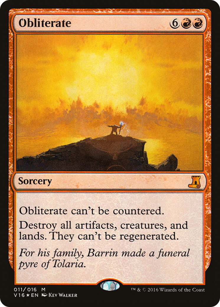 Obliterate (V16-011) [Misc] From the Vault: Lore Foil MTG Single Wizards of the Coast