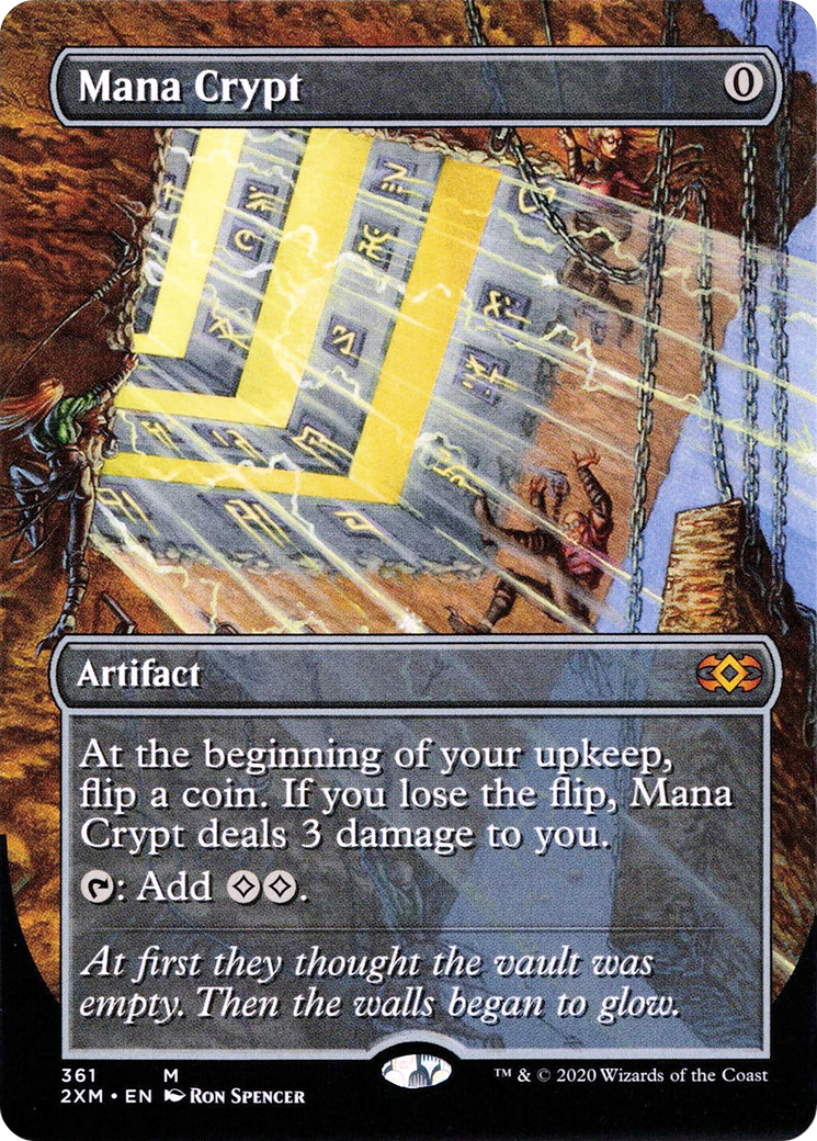 Mana Crypt (2XM-361) [Double Masters] (Borderless) MTG Single Wizards of the Coast
