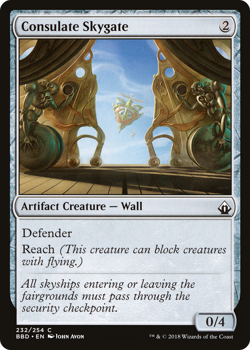 Consulate Skygate (BBD-232) [Battlebond] MTG Single Wizards of the Coast