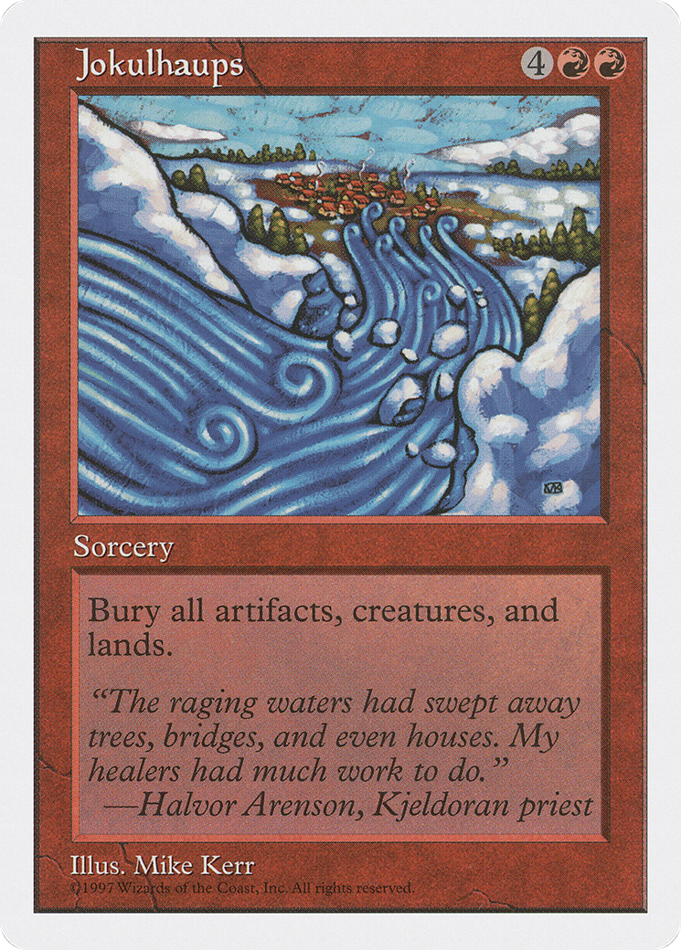 Jokulhaups (5ED-) [Fifth Edition] MTG Single Wizards of the Coast
