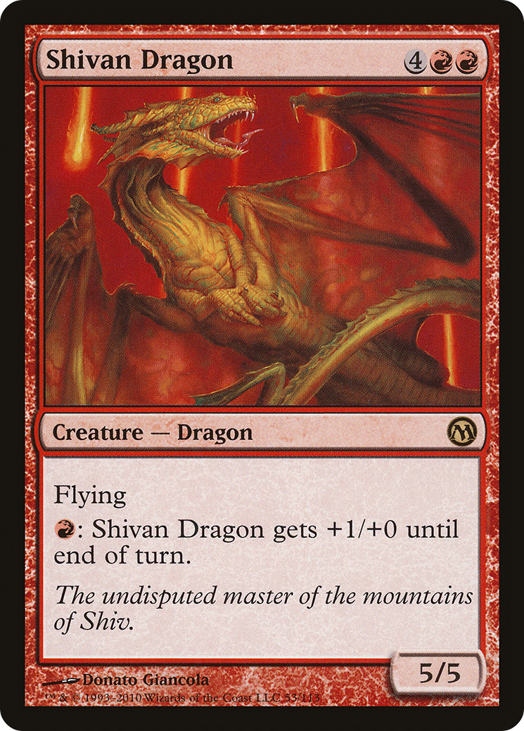 Shivan Dragon (DPA-053) [Misc] Duels of the Planeswalkers MTG Single Wizards of the Coast