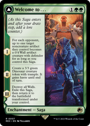 Welcome to . . . (REX-007) [Jurassic World Collection] (Borderless) Foil MTG Single Wizards of the Coast