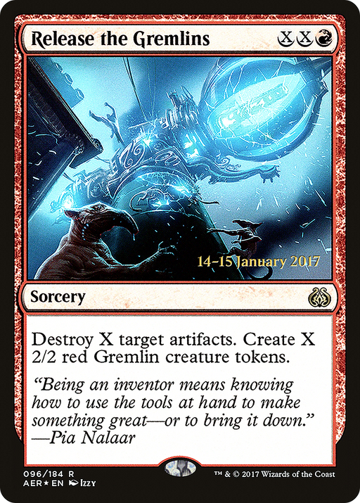 Release the Gremlins (PRE-96S) [Aether Revolt Promos] Foil MTG Single Wizards of the Coast