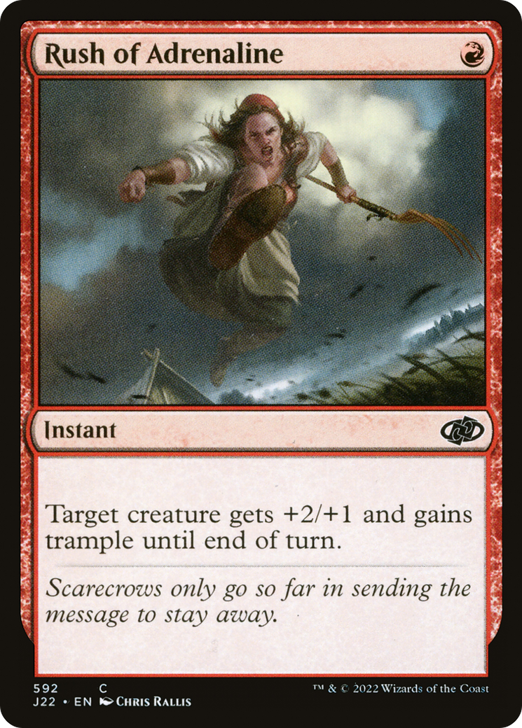Rush of Adrenaline (J22-592) [Jumpstart 2022] MTG Single Wizards of the Coast