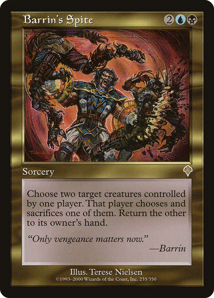 Barrin's Spite (INV-235) [Invasion] Foil MTG Single Wizards of the Coast