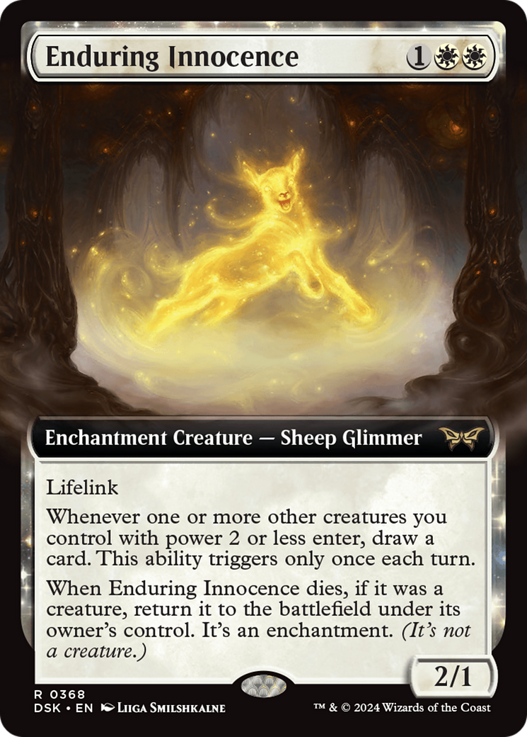 Enduring Innocence (DSK-368) [Duskmourn: House of Horror] (Extended Art) Foil MTG Single Wizards of the Coast