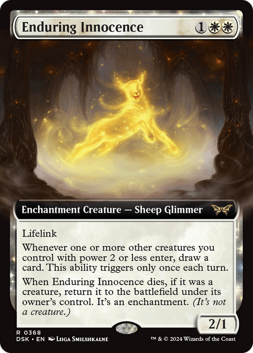 Enduring Innocence (DSK-368) [Duskmourn: House of Horror] (Extended Art) MTG Single Wizards of the Coast