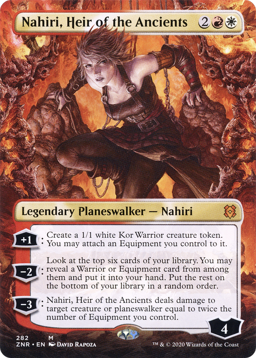 Nahiri, Heir of the Ancients (ZNR-282) [Zendikar Rising] (Borderless) MTG Single Wizards of the Coast