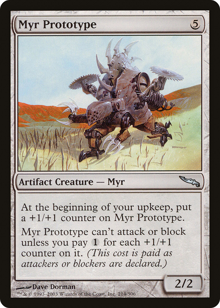 Myr Prototype (MRD-214) [Mirrodin] MTG Single Wizards of the Coast