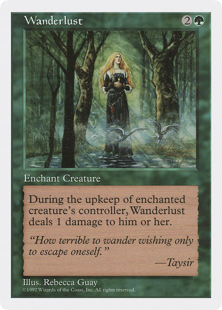 Wanderlust (5ED-339) [Fifth Edition] MTG Single Wizards of the Coast