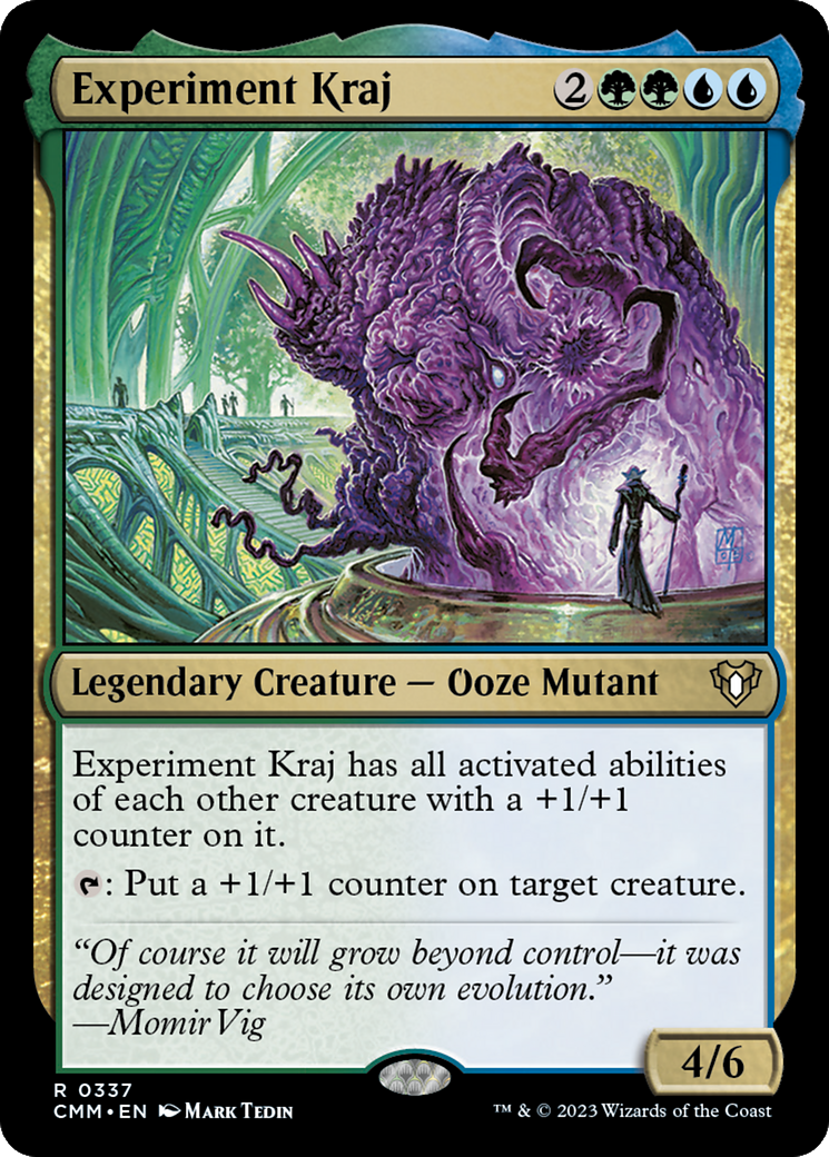 Experiment Kraj (CMM-337) [Commander Masters] Foil MTG Single Wizards of the Coast