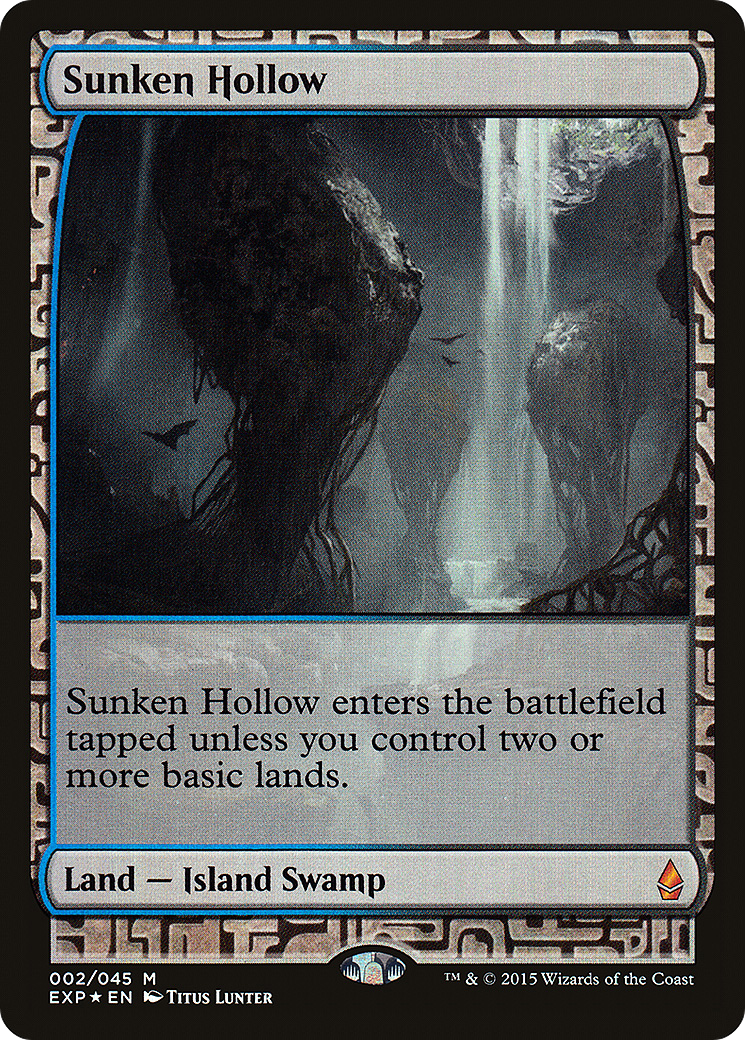 Sunken Hollow (EXP-002) [Zendikar Expeditions] Foil MTG Single Wizards of the Coast