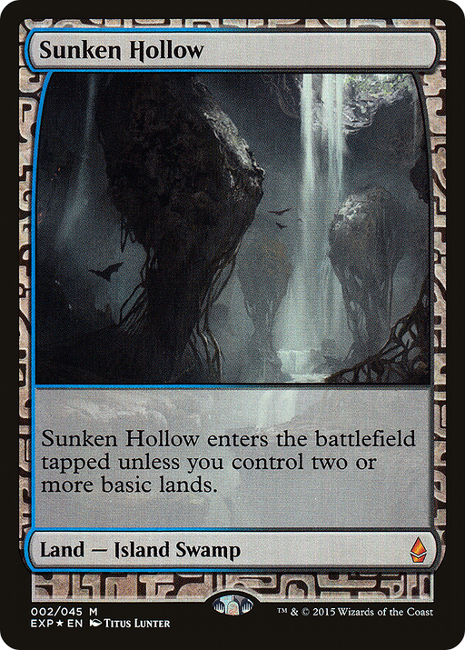 Sunken Hollow (EXP-002) [Zendikar Expeditions] Foil MTG Single Wizards of the Coast