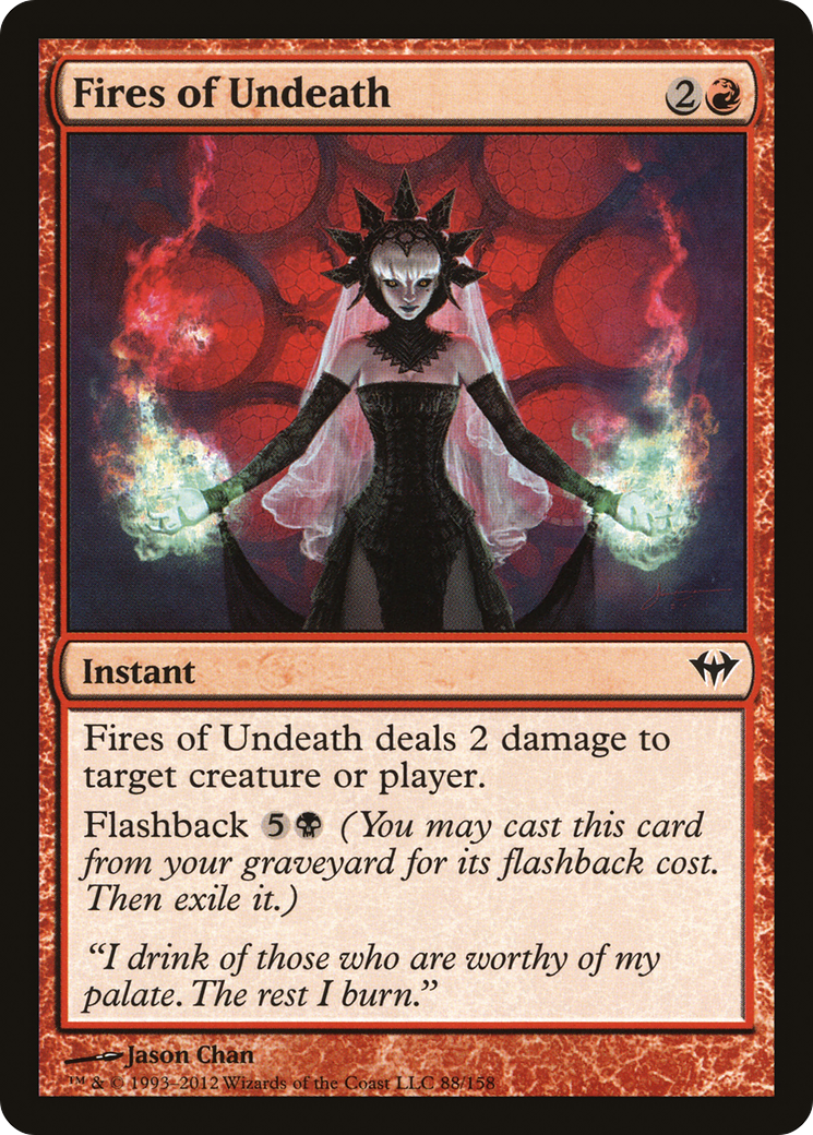 Fires of Undeath (DKA-088) [Dark Ascension] Foil MTG Single Wizards of the Coast