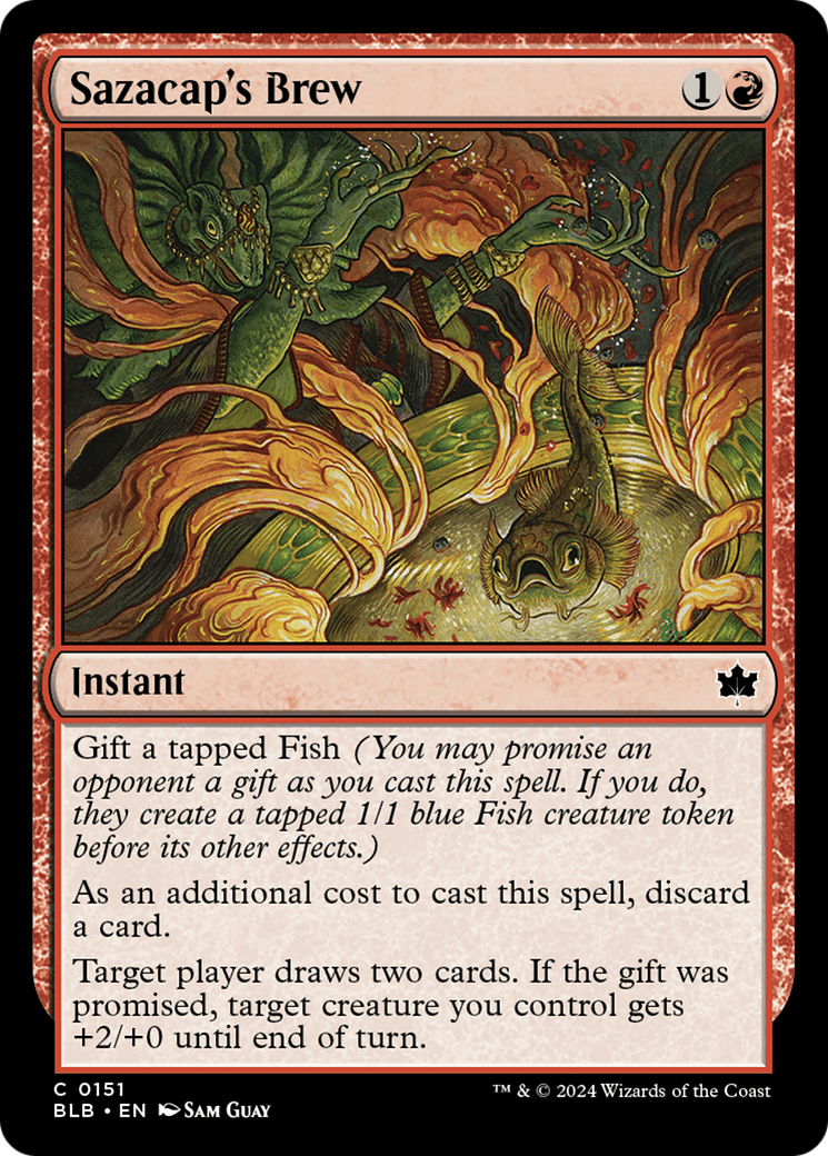 Sazacap's Brew (BLB-151) [Bloomburrow] Foil MTG Single Wizards of the Coast