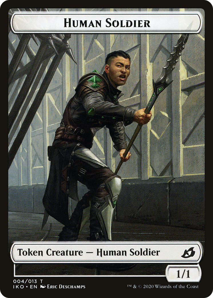 Human Soldier (IKO-004) [Tokens] Ikoria: Lair of Behemoths Tokens MTG Single Wizards of the Coast