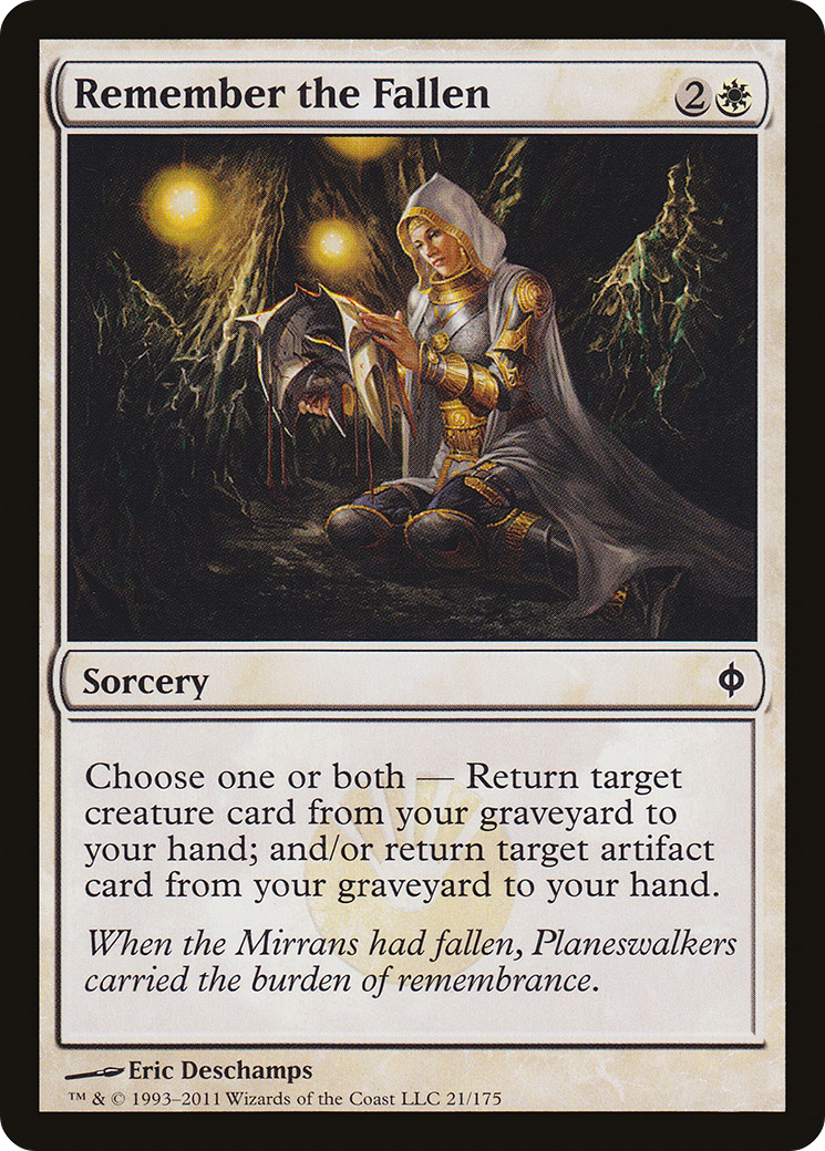 Remember the Fallen (NPH-021) [New Phyrexia] Foil MTG Single Wizards of the Coast
