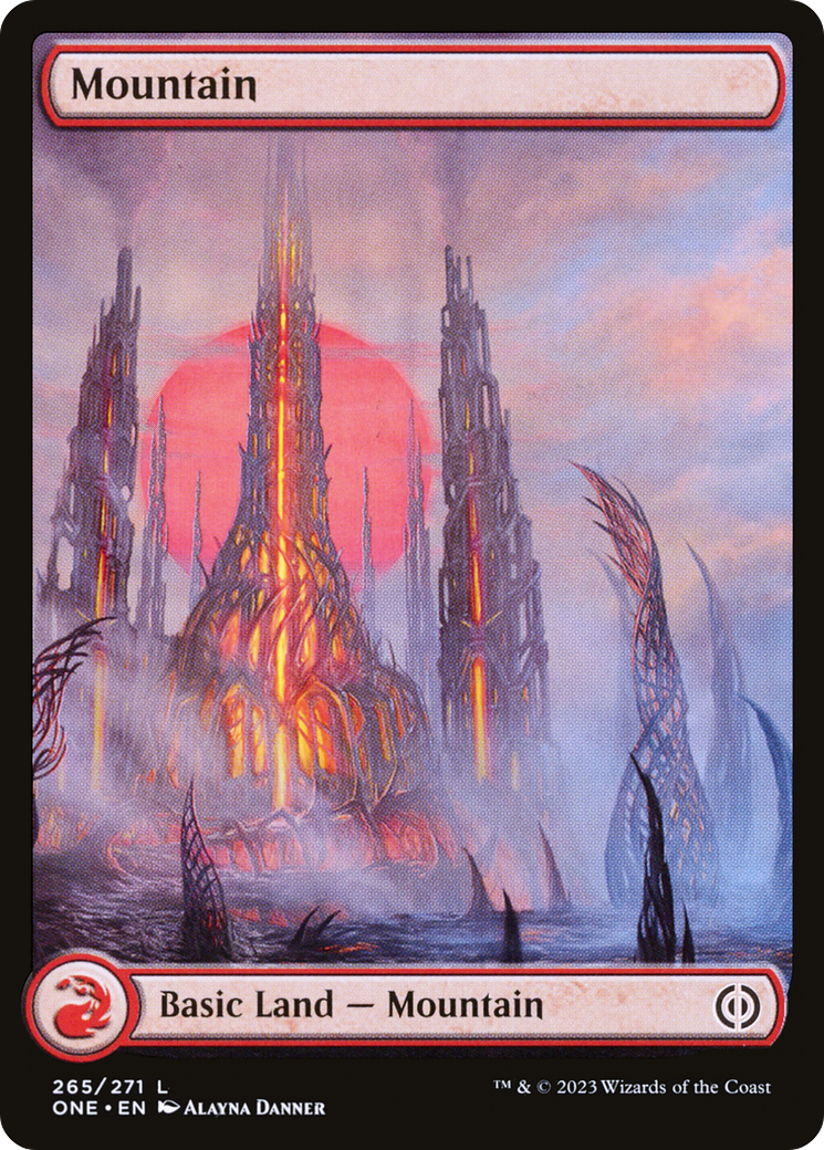 Mountain (ONE-265) [Phyrexia: All Will Be One] MTG Single Wizards of the Coast
