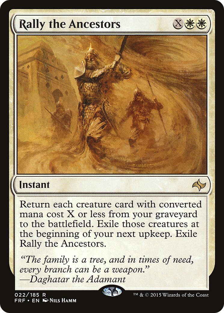 Rally the Ancestors (FRF-022) [Fate Reforged] Foil MTG Single Wizards of the Coast
