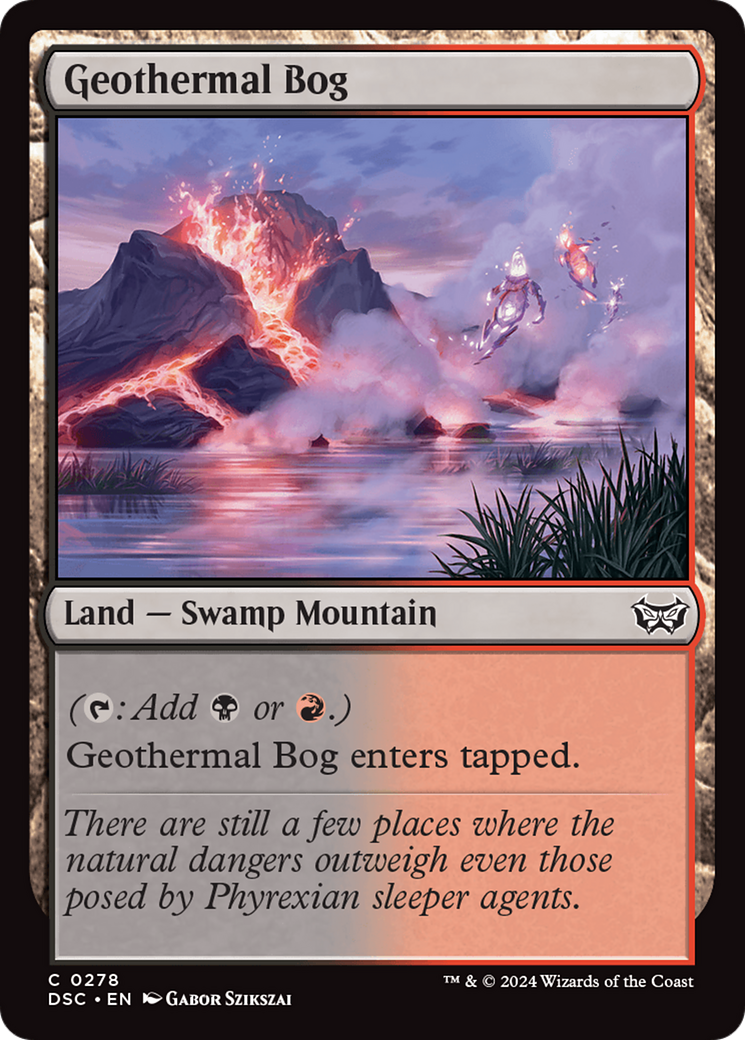 Geothermal Bog (DSC-278) [Duskmourn: House of Horror Commander] MTG Single Wizards of the Coast