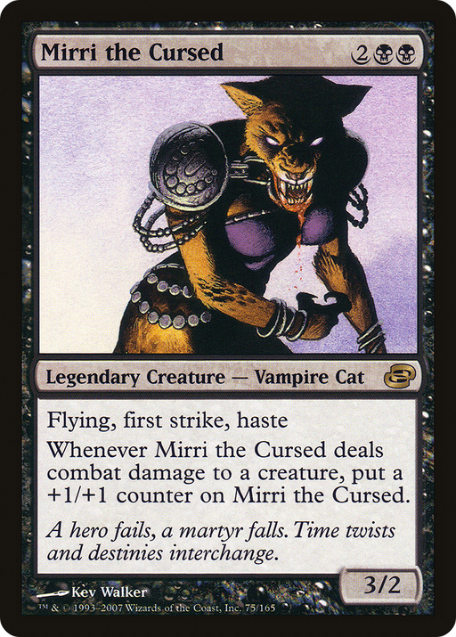 Mirri the Cursed (PLC-075) [Planar Chaos] Foil MTG Single Planar Chaos