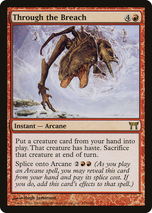 Through the Breach (CHK-193) [Champions of Kamigawa] MTG Single Wizards of the Coast