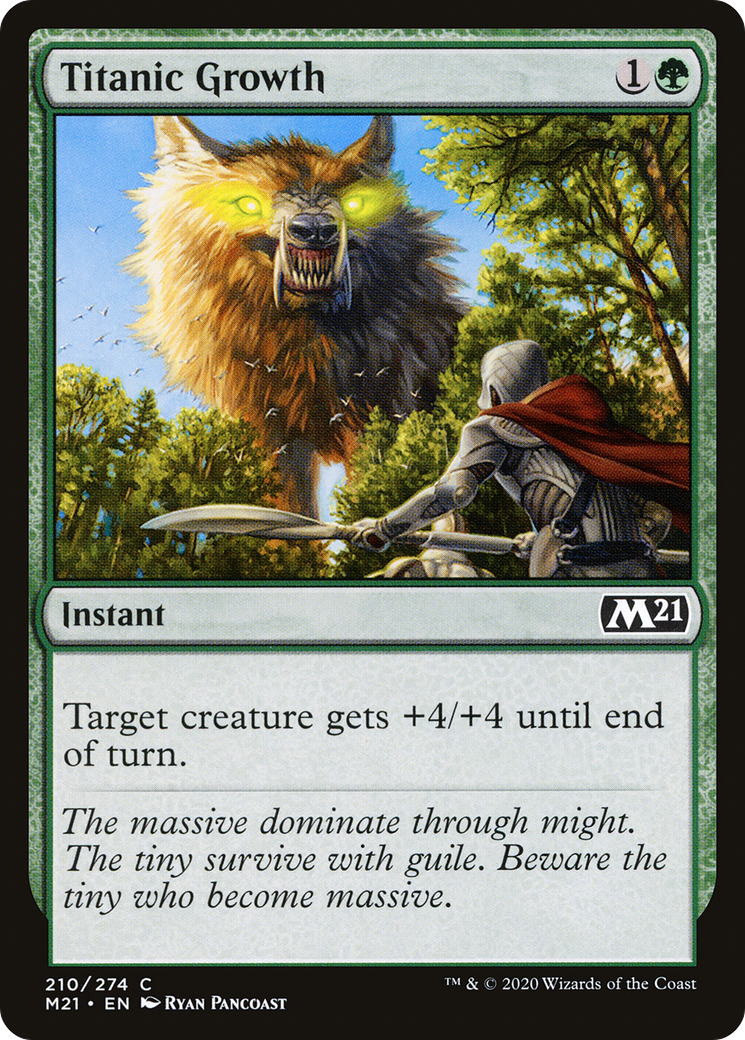 Titanic Growth (M21-210) [Core Set 2021] MTG Single Wizards of the Coast