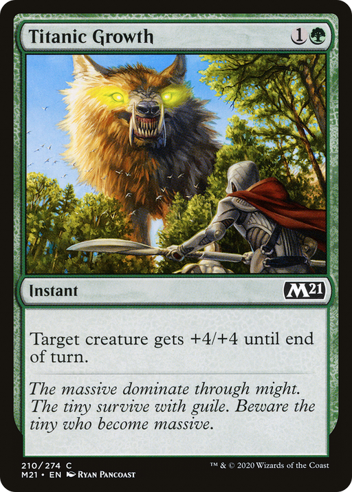 Titanic Growth (M21-210) [Core Set 2021] MTG Single Wizards of the Coast