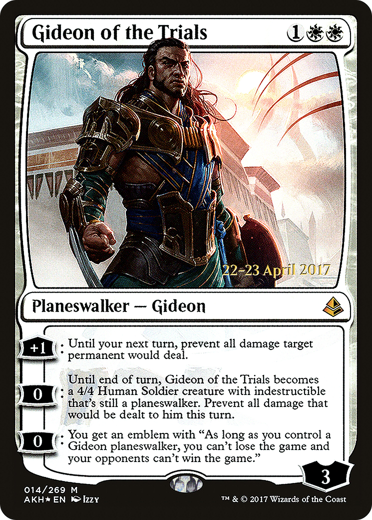 Gideon of the Trials (PRE-014) [Amonkhet Promos] Foil MTG Single Wizards of the Coast