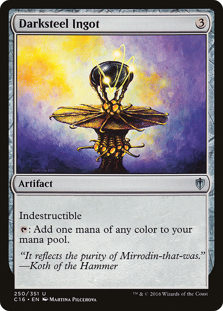 Darksteel Ingot (C16-250) [Commander 2016] MTG Single Wizards of the Coast