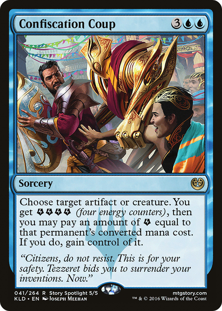 Confiscation Coup (KLD-041) [Kaladesh] Foil MTG Single Wizards of the Coast