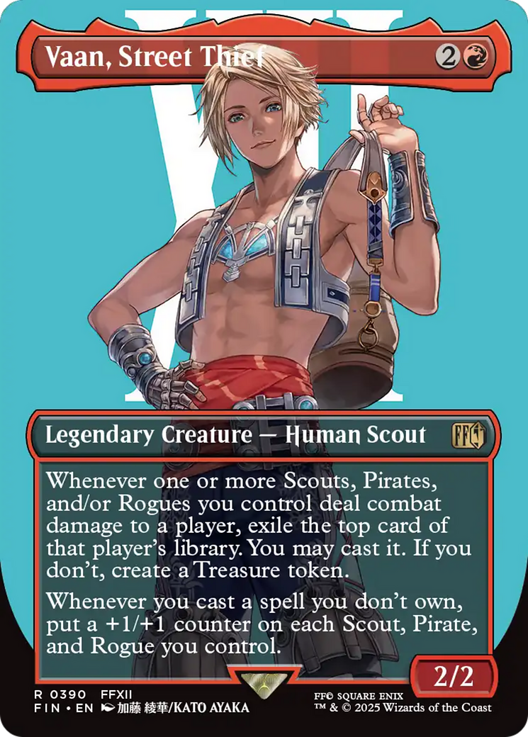 Vaan, Street Thief (FIN-390) [FINAL FANTASY] (Borderless) MTG Single Wizards of the Coast