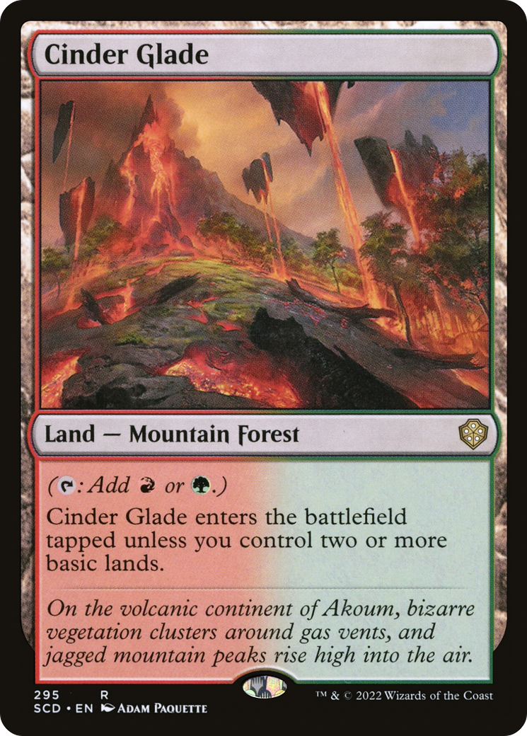 Cinder Glade (SCD-295) [Starter Commander Decks] MTG Single Wizards of the Coast